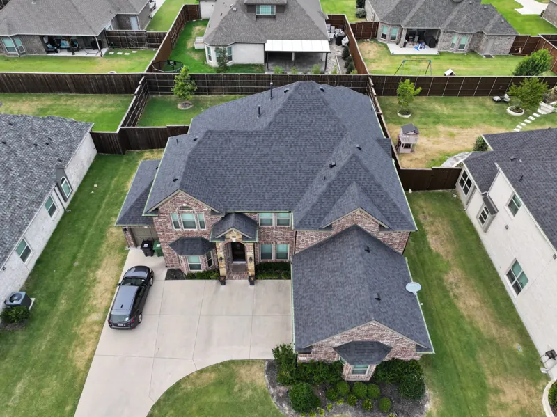 completed roof replacement on a DFW home